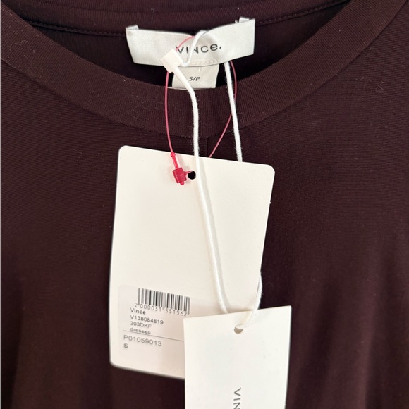 NWT Vince Dark Fig Long Sleeve Dress. Size small - Picture 5 of 6